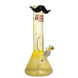 Cheech & Chong Glass 12" Tall  Moustache Ride Beaker Base  Water Pipe